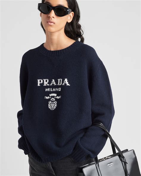 rote strickjacke prada|Prada sweater.